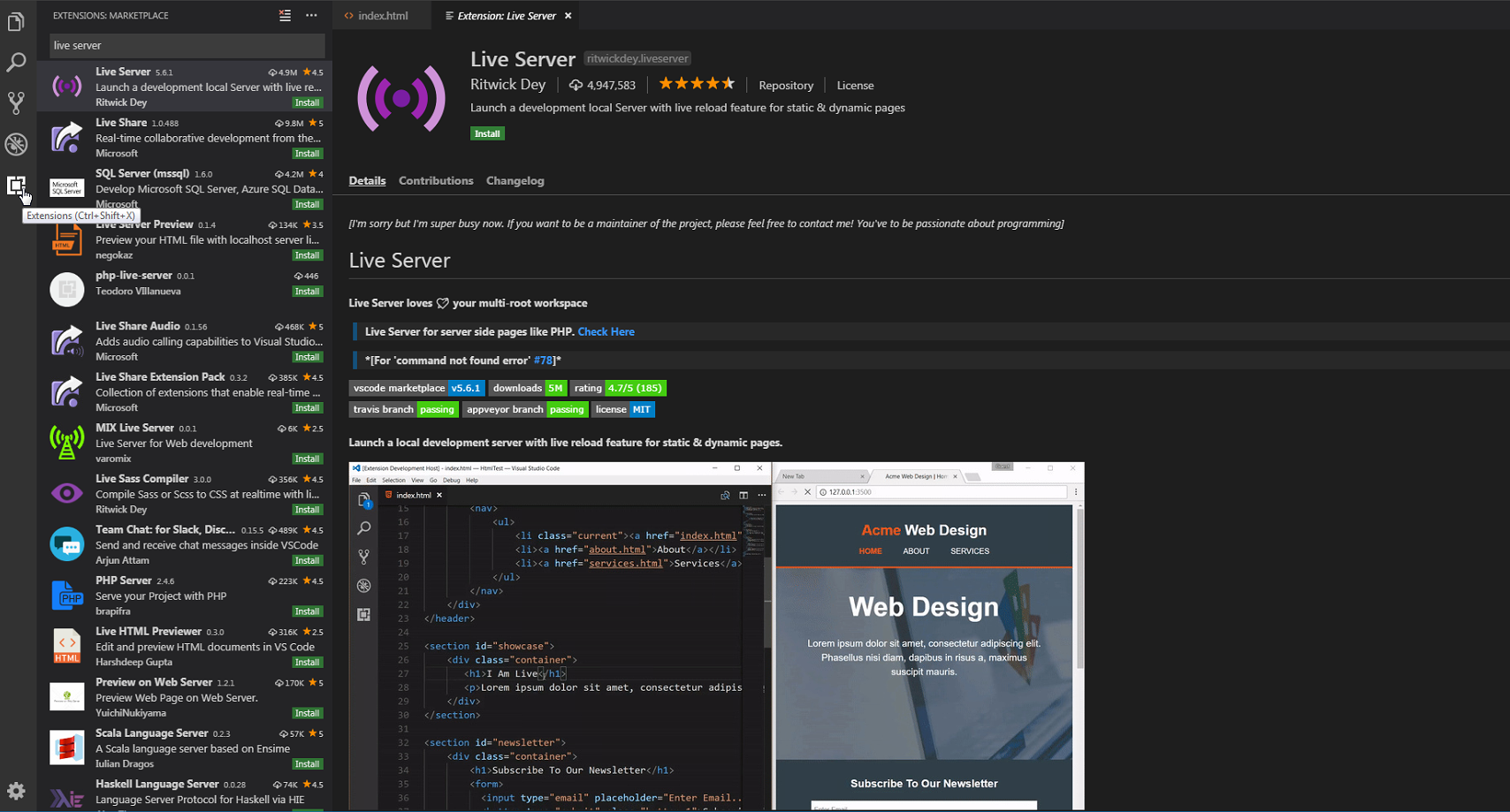 Bootstrap 4 and Visual Studio Code in 10 Minutes image